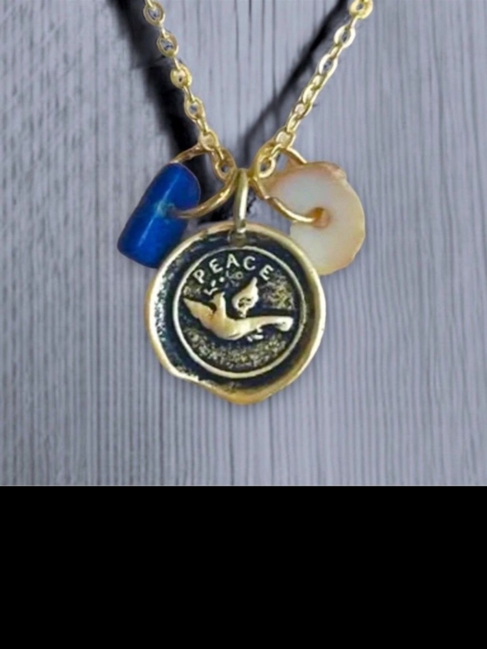 Johnny Was Boho Medallion Necklace w/Semi Precious Stones.925 Silver w/14kt gold